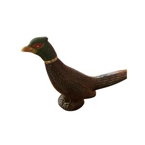 Avon Pheasant Decanter Bottle Vintage Bird Glass, Empty Cologne/After Shave